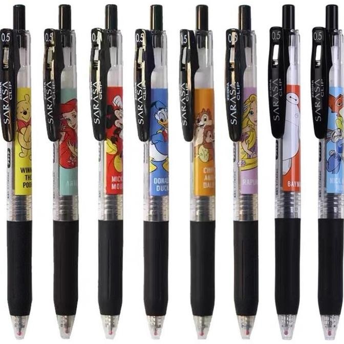 

Zebra Sarasa Disney Characters Princess Ariel Rapunzel Gel Ink Pen 0.5mm Pulpen Limited Edition murah