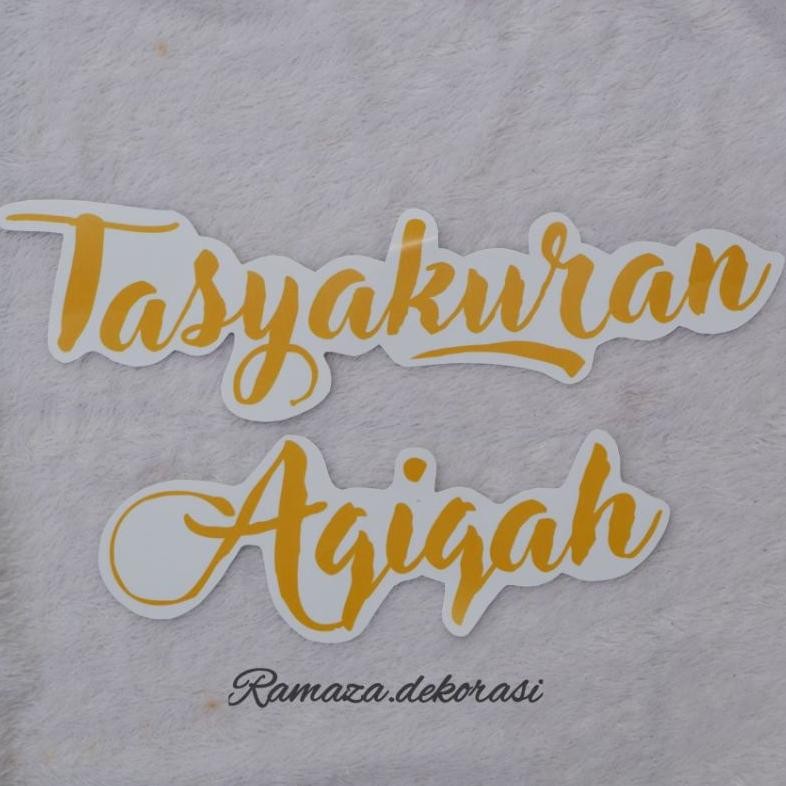 

Murah Tulisan Acara/ Tulisan Nama Art Paper/ Tulisan Happy Engagement/ Khitan Syukuran Syukuran