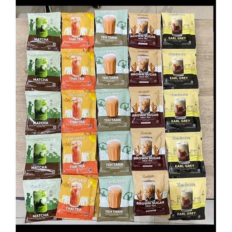 

Zenlatte Minuman Instan Bubuk Matcha Thai Tea Milk Tea Kemasan Sachet 20Gr Jual 1 Renceng Isi 10Pcs