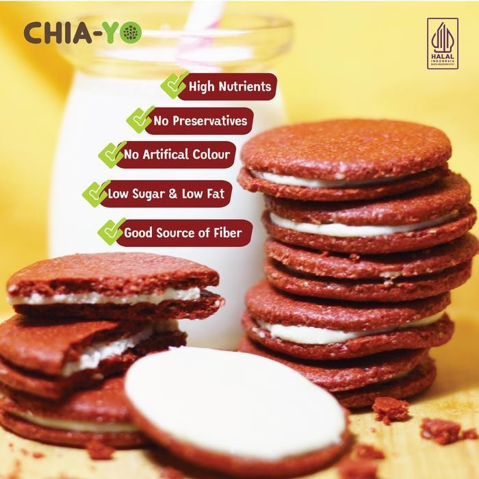 

Sandwich Cookies Red Velvet 120Gr