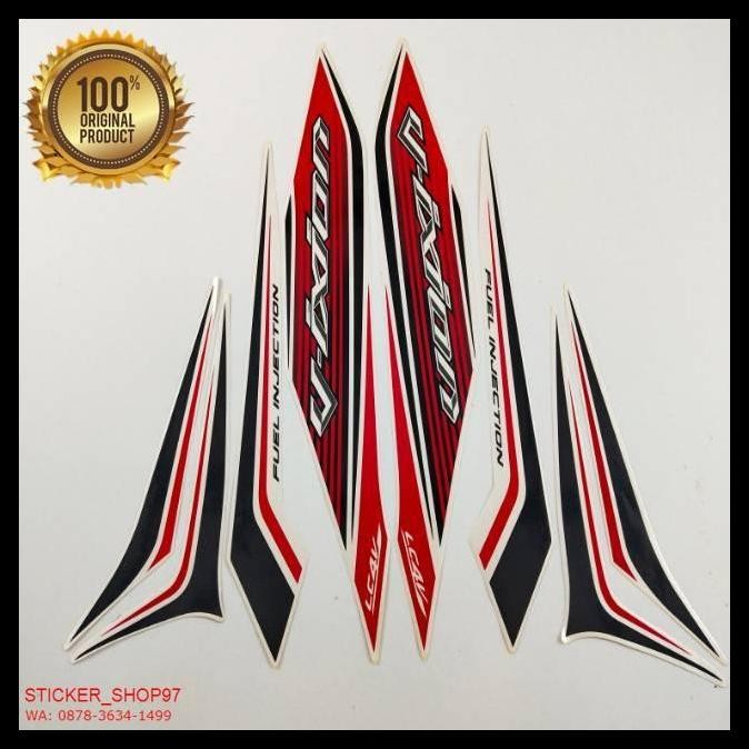 BEST DEAL (ORI) STRIPING YAMAHA VIXION 150 KS NVL 2013 PUTIH KUALITAS ORIGINAL 