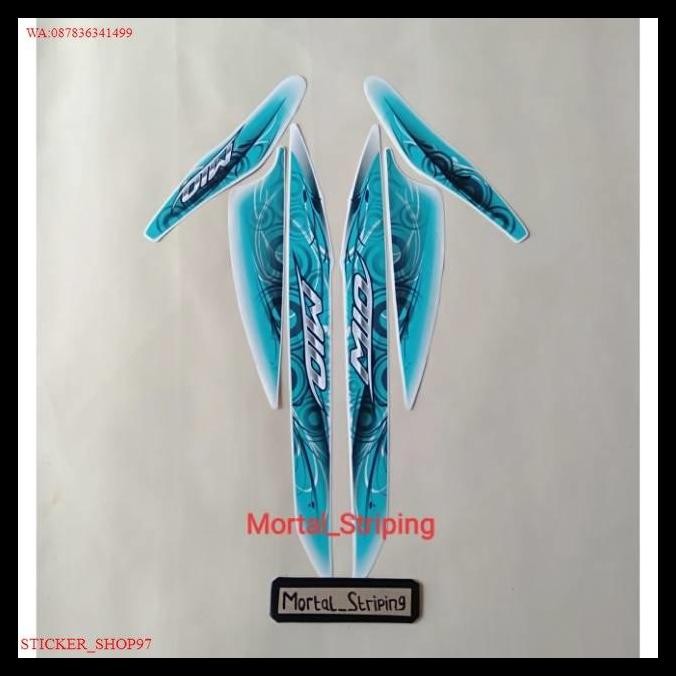 TERBARU (ORI) STRIPING LIS BODY MIO SPORTY 2011 - 2012 PUTIH STANDAR ORIGINAL 