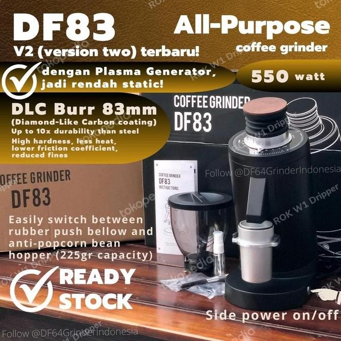 TERBARU - DF83 Coffee Grinder All Purpose 83mm burr - DF83 Turin / Solo / G-iota