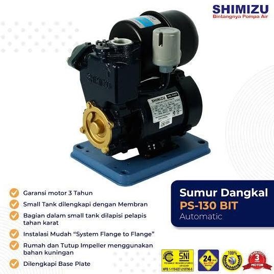 Pompa Air Shimizu Ps 130 Bit / Pompa Air Otomatis Shimizu 130 Bit / Shimizu Ps 130 Bit