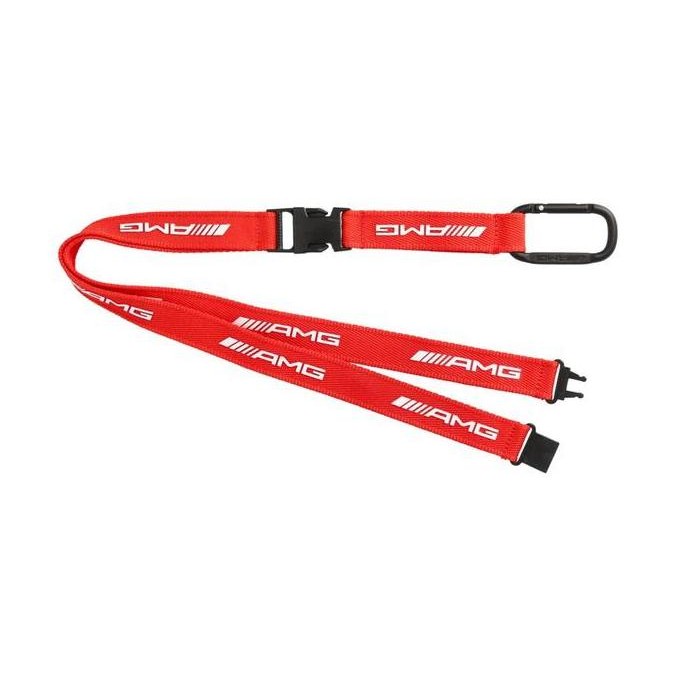 

NEW AMG lanyard red, 100% polyester B66959266 Original