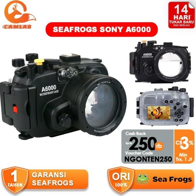 BEBAS ONGKIR - Seafrogs for Sony A6000 40m 130ft Waterproof Underwater Camera Housing