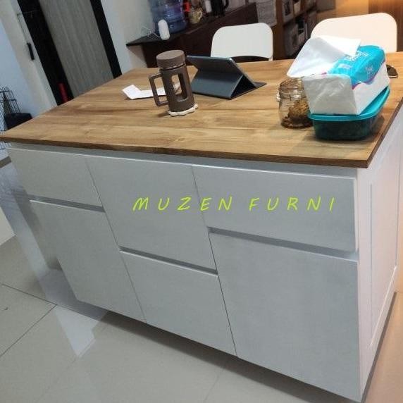 Meja Island Kitchen Top Jati