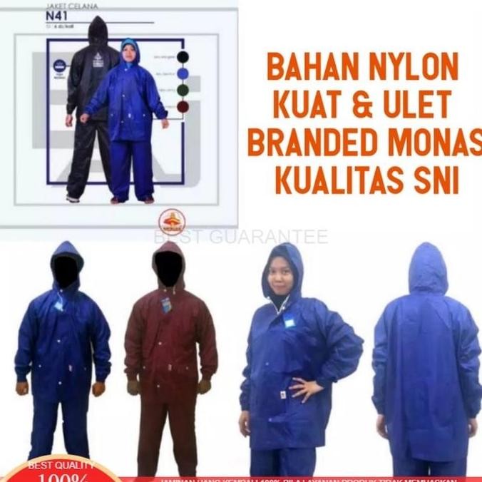 Jas Hujan Monas N41/Jas Hujan Jaket Celana Monas N41
