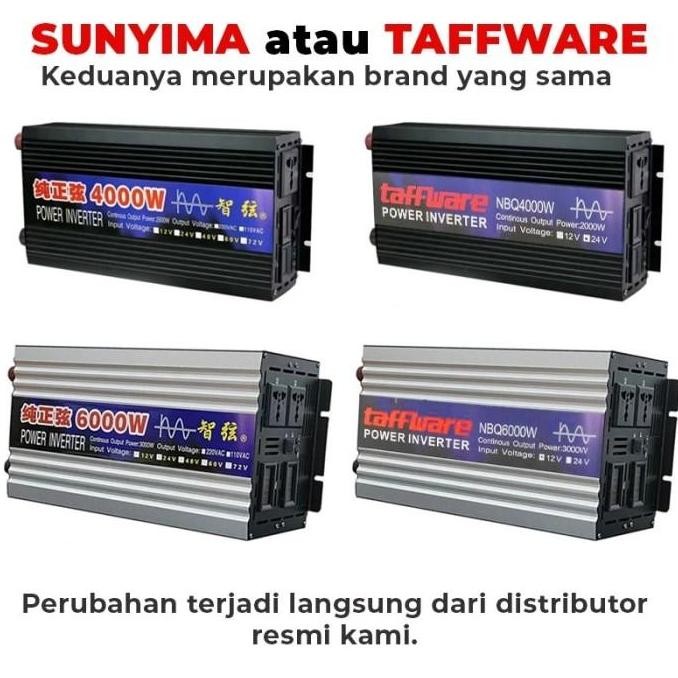 Inverter 5000 watt Pure Sine Wave DC 48V to AC 220V Power Inverter Mobil murah