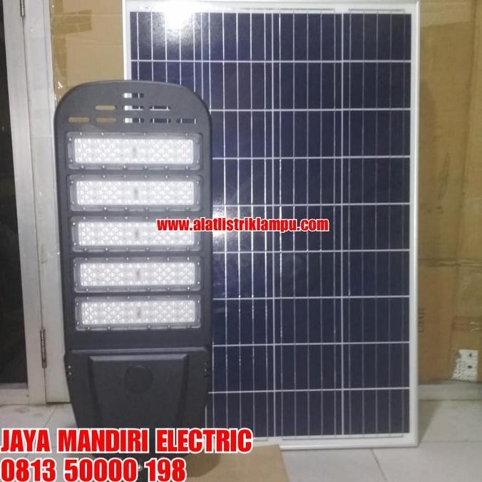 LAMPU JALAN SOLAR LED 100WATT PJU STREET LIGHT SURYA 100W 100 WATT murah