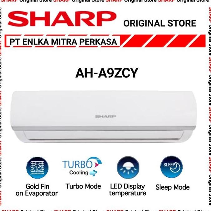 BEBAS ONGKIR - AC SHARP AH - A 9 UCY 1 PK AC SHARP 9 UCY TURBO AH-A9UCY