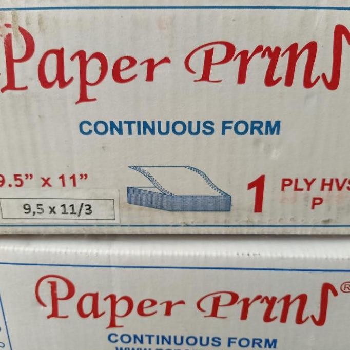 

TERLARIS - Kertas Continuous Form 1 Ply Bagi 3 atau 1 Ply Bagi 4