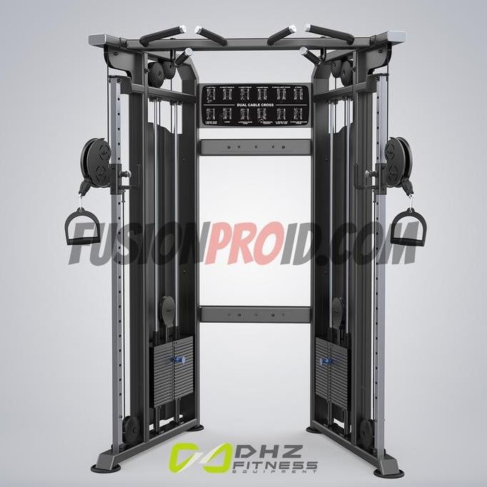 TERMURAH - Cable Crossover DHZ E1017C FTS Dual Adjustable Pulley Komersial Import