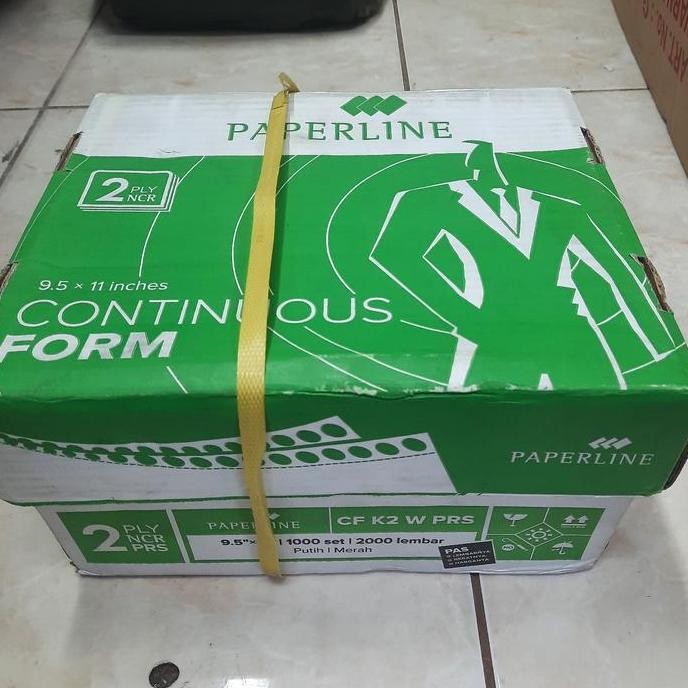 

BEBAS ONGKIR - Kertas Continuos Form 2ply Bagi 2 Paperline (SIDU)