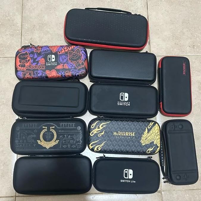 [SECOND 2] Nintendo Switch Pouch Case OLED V1 V2 Lite (Skull & Co Ugreen Dobe Zelda Mario Splatoon A