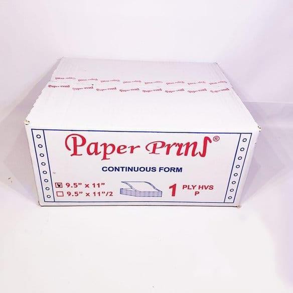 

kertas komputer continuous form 1ply full atau bagi 2 paper prins