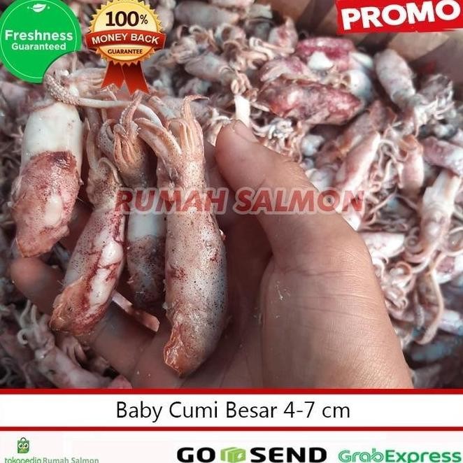 

Ikan Asin Cumi Telor Super - Ikan Asin Cumi Premium 500 gram (Kering)