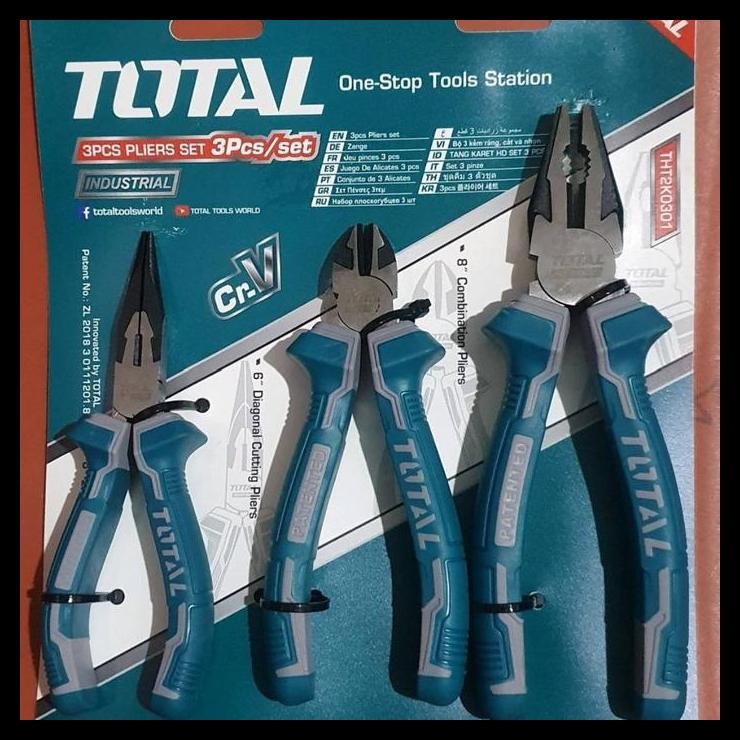 GRATIS ONGKIR TANG SET 3PCS TOTAL - TANG POTONG KOMBINASI TANG LANCIP TOTAL 3PC 