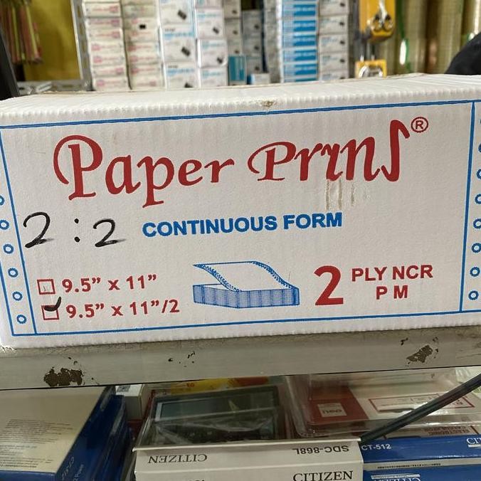 

NEW continuous form 2 ply 9,5x11/2 Paperprins