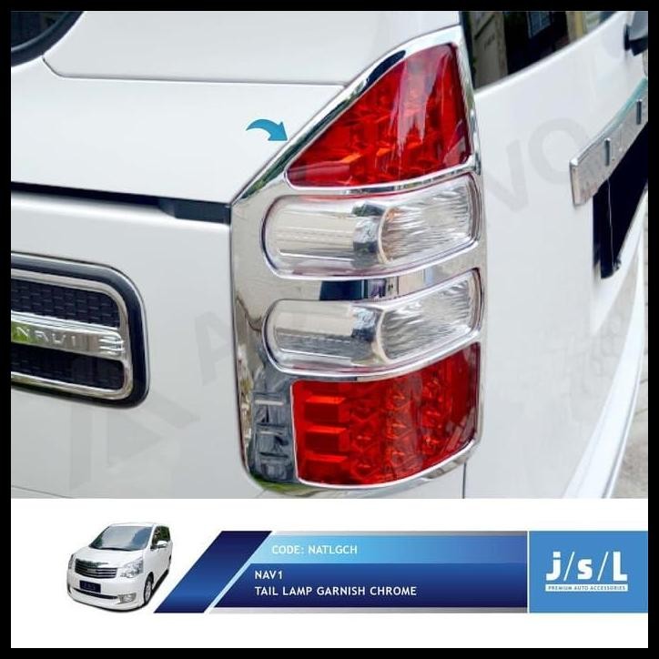 TERMURAH GARNIS LAMPU BELAKANG TAIL LAMP GARNISH CHROME NAV 1 NAV1 