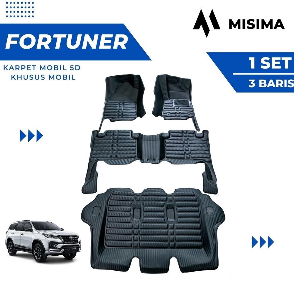 Karpet Mobil Fortuner / Innova Car Mats 5D Toyota Fortuner / Innova