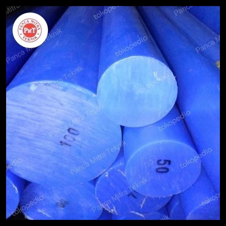 HOT DEAL NYLON BIRU BATANGAN 25MM X 100CM / NYLON PE ROD BIRU BATANGAN