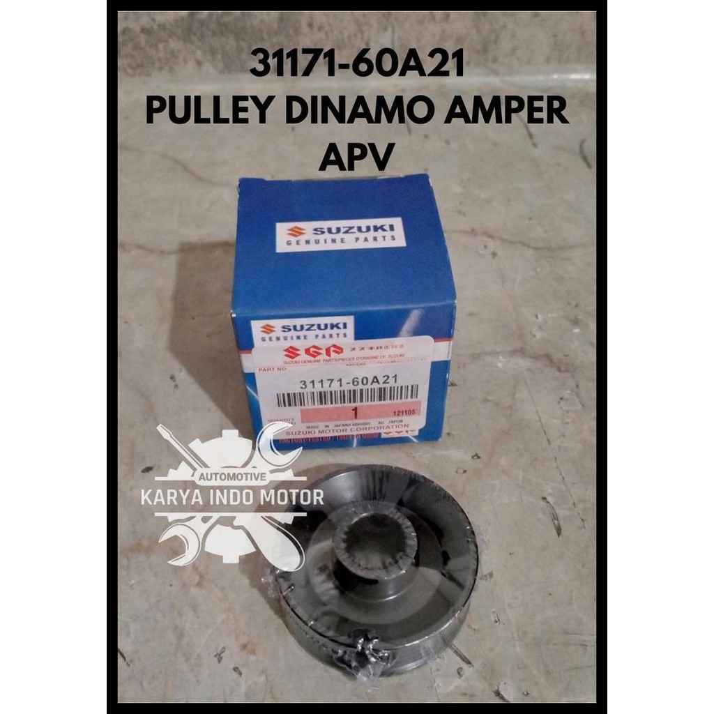 DISKON POLY PULLEY POLI ALTERNATOR DINAMO AMPER AMPERE SUZUKI APV ORI 31171-60A21