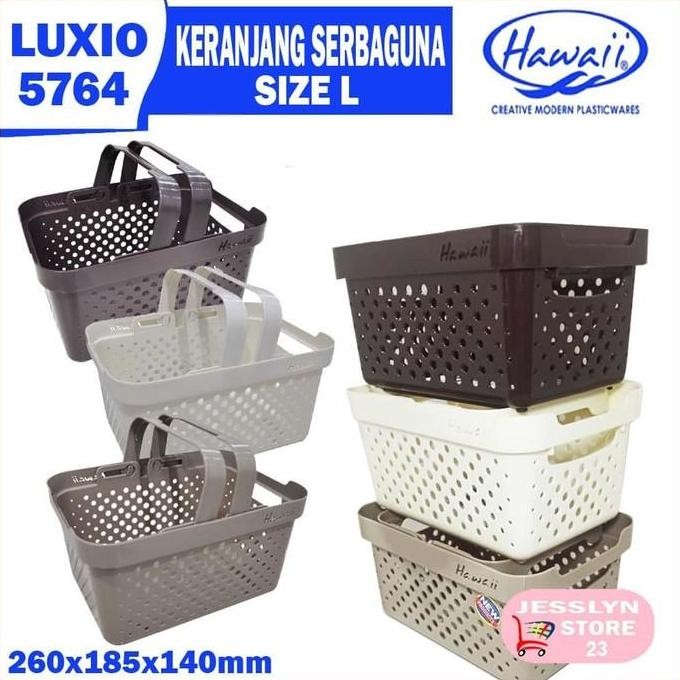new  Keranjang Hawaii Luxio 5764 Size L/ Keranjang Serbaguna/Box Serbaguna