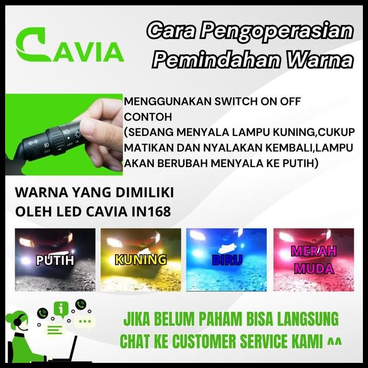 TERMURAH CAVIA-LAMPU LED 4 WARNA TOYOTA KIJANG KAPSUL TERANG TEMBUS KABUT&HUJAN 