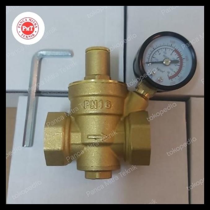 TERBARU 3/4" INCH PRV (PRESSURE REDUCING VALVE) / PRV BRASS 