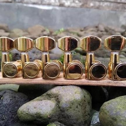 DRYER GITAR SCREWLESS 6 IN LINE GOLD ORIGINAL IBANEZ TUNER ORIGINAL DAN TERPERCAYA