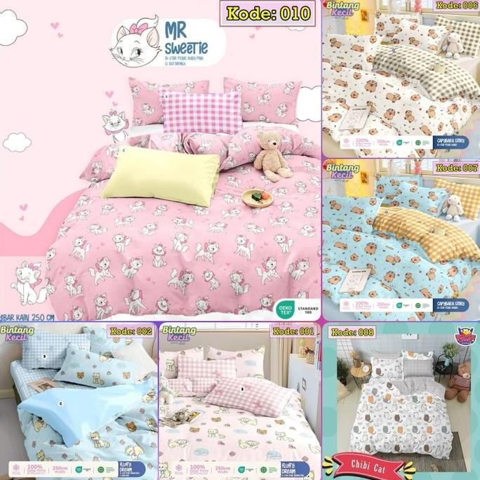 Sprei Set Star Sprei jadi Motif Kucing Pilihan Star Kids