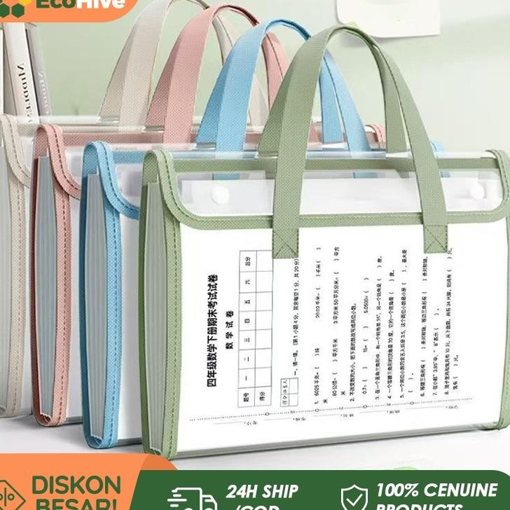 

Transparan File Folder Document Bag Tas Dokumen File Tas File Handle Transparan A4 Ukuran Folio Tas Berkas Dokumen Map Folder Bag 12 Sekat