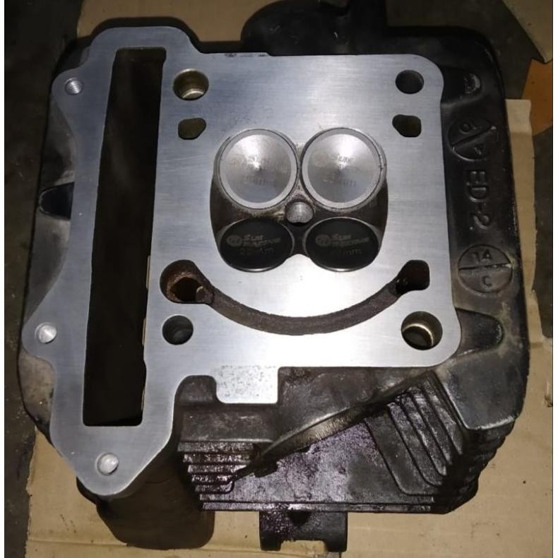 Head blok Deksel FU klep 25/22 batang 4.5mm suda porting 1.5mm