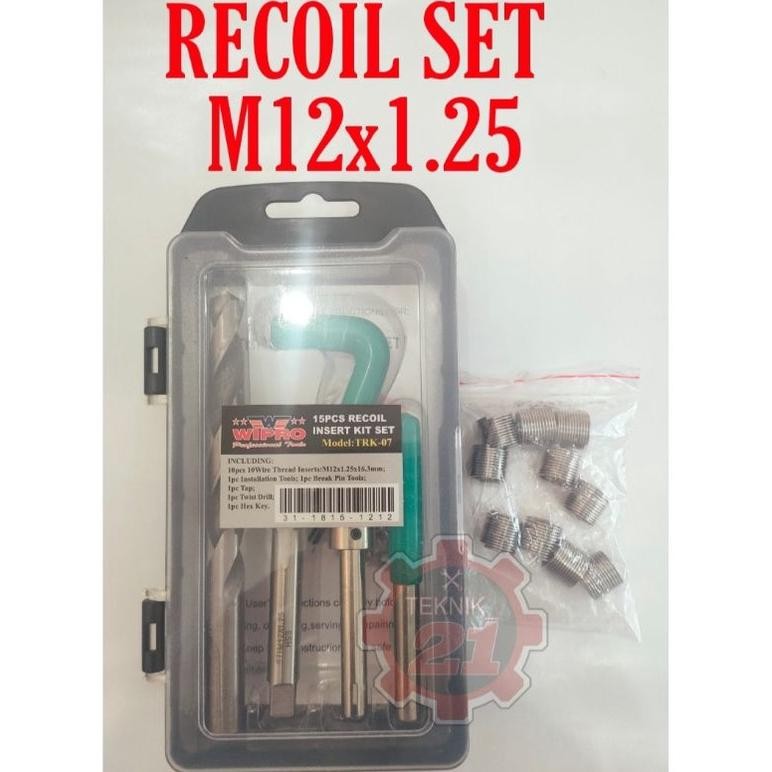 RICOIL SET M12x1.25 RECOIL WIPRO M12x1.25 BAUT 17