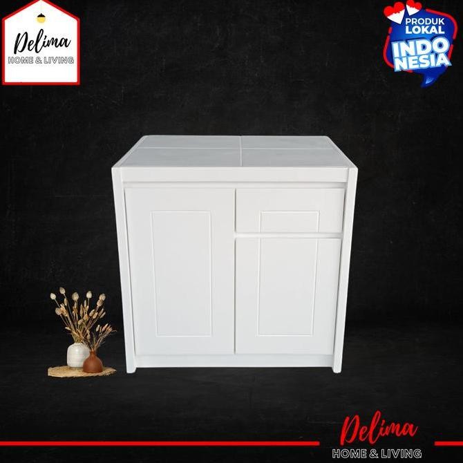 Meja Dapur 2 Pintu /Kitchen Set Bawah /Rak Kompor/Rak Piring Minimalis/Nota Invoice