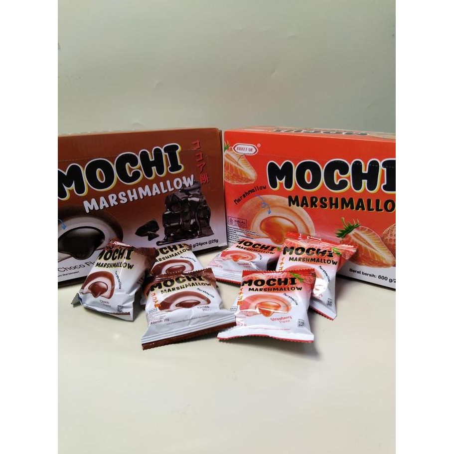 

Bfi Marshmallow Mochi 1 Kotak Isi 24 Pcs 2 Varian Rasa Coklat Stobery Bpom Ri Halal Permen Viral Cemilan Snack Foods Makanan Stroberi Choco Cokelat