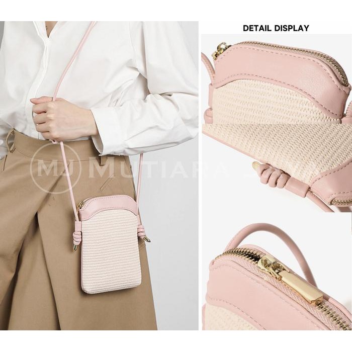 Taomicmic Tas Selempang Wanita Pouch Handphone Dompet Hp Mini Phone Bag