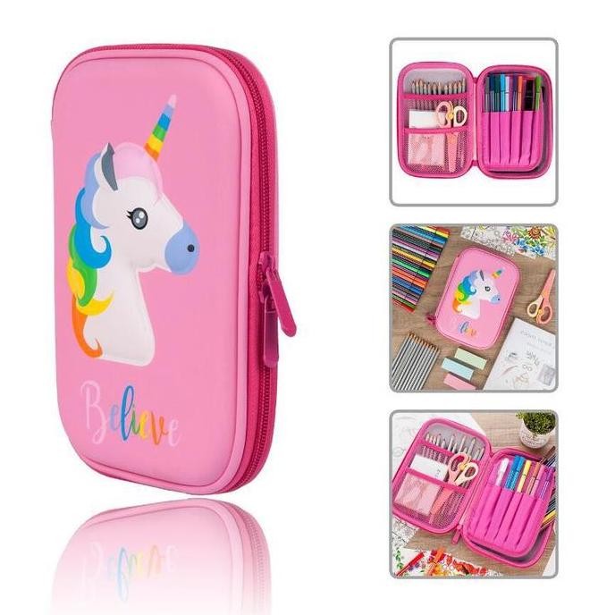 

Kotak Pensil 3D Timbul / Hardcase Aesthetic | Pencil Case Karakter Lucu Waterproof