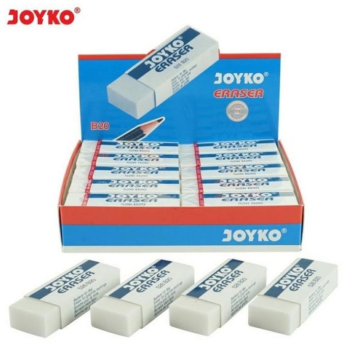 

Penghapus Pensil Joyko 526-B20 - Eraser Putih Halus per Box