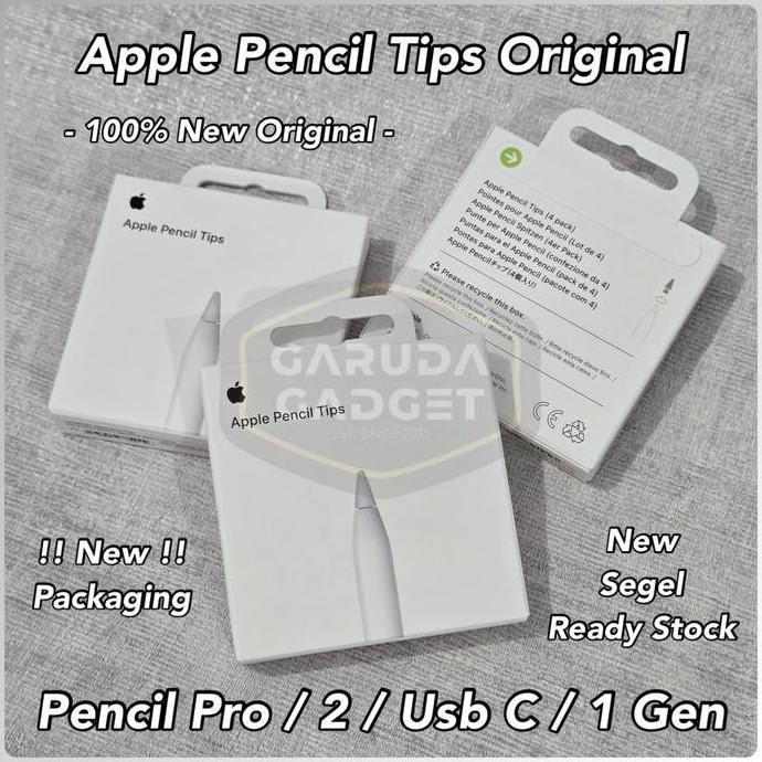 

Ujung Pensil Apple Pencil Pro / USB C / Gen 1 & 2 Tips Pengganti Original