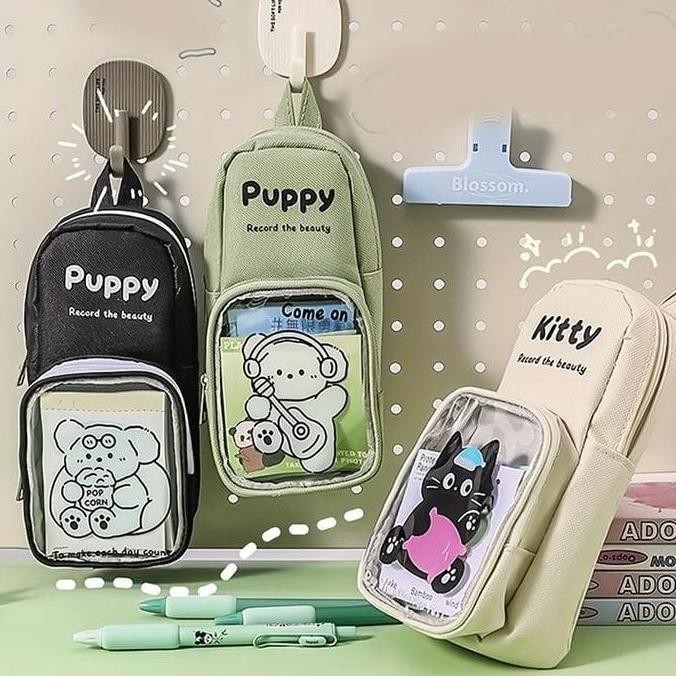 

Tempat Pensil Anak Bentuk Tas Mini 3D Kanvas Lucu SK0108