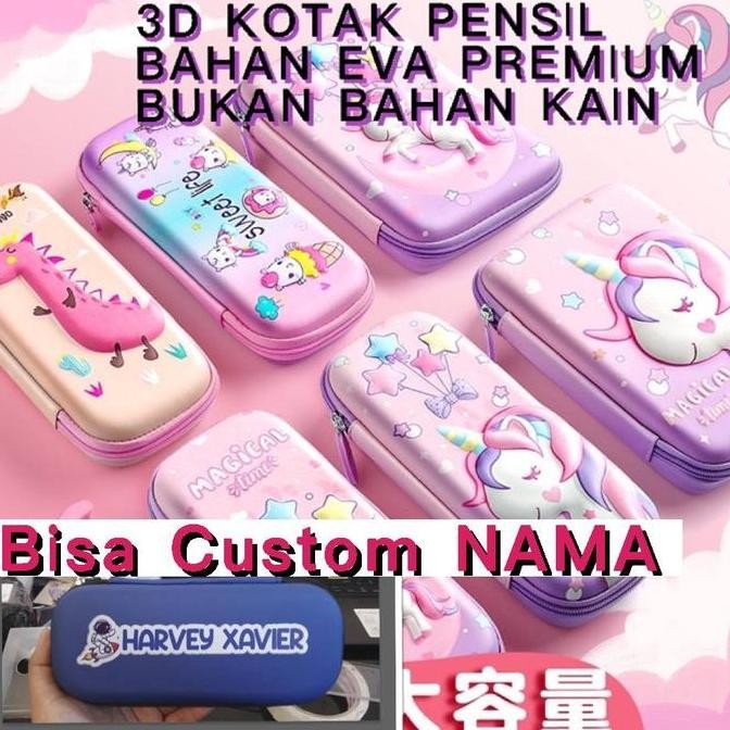 

Tempat Pensil 3D Timbul Waterproof EVA Tebal Kotak Pensil Anak Cewek