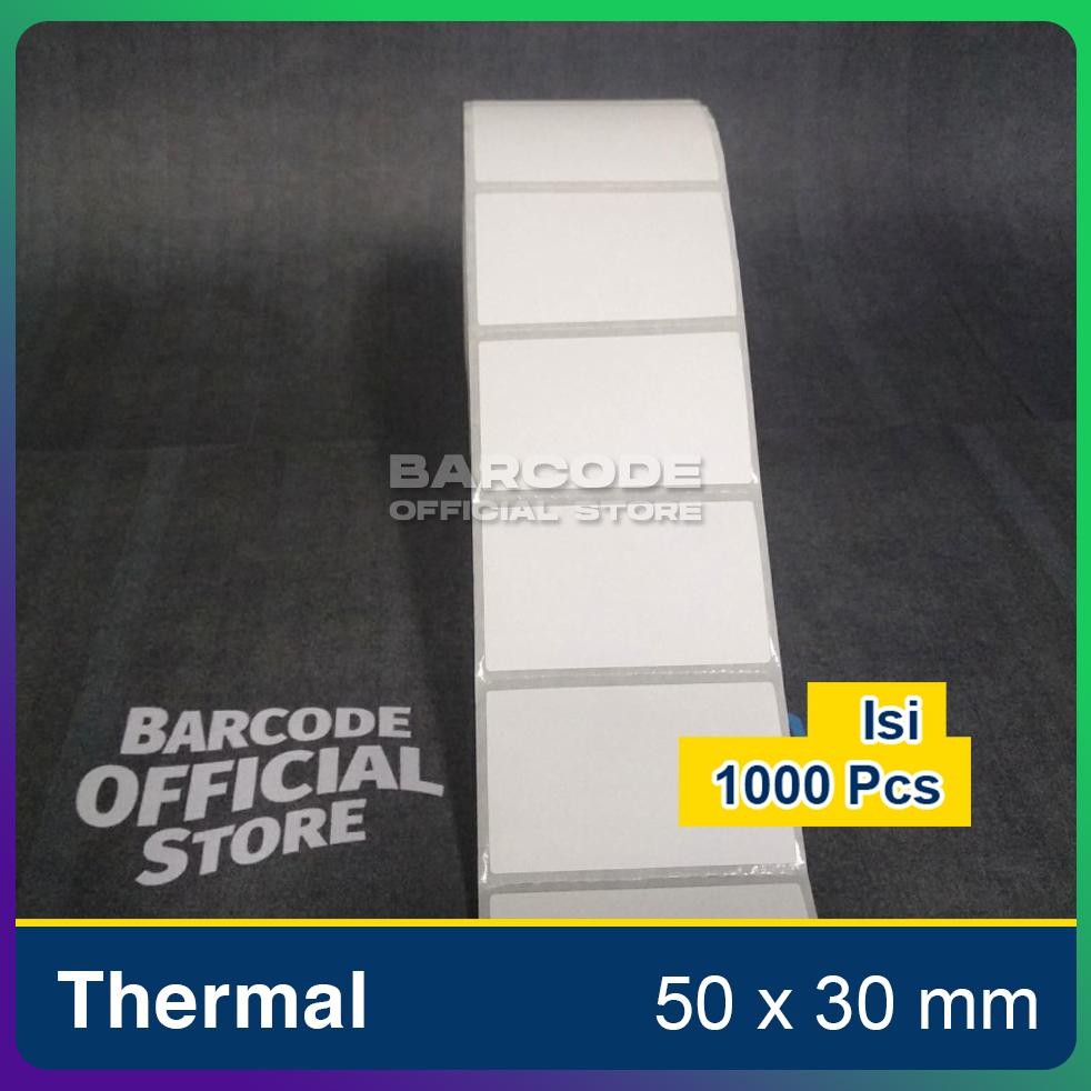 

Label Thermal 50x30mm - 50x30 - 50 x 30 mm (1 LINE) Kertas Sticker Receipt Printer Barcode Xpinter