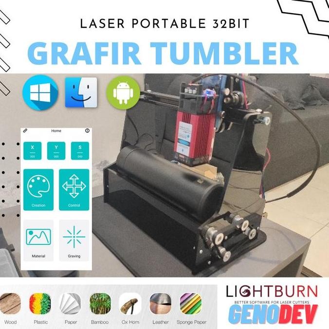 

Printer Grafir Tumbler Portable Fast Carving 32Bit Laser Engraver