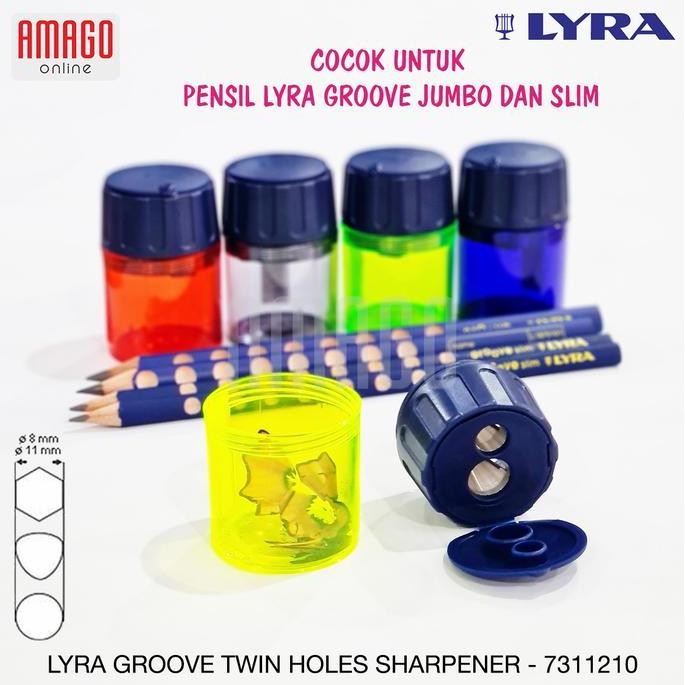 

Rautan Pensil LYRA Twin Holes with Tank - Lubang Ganda 8mm-11mm Kuat dan Presisi