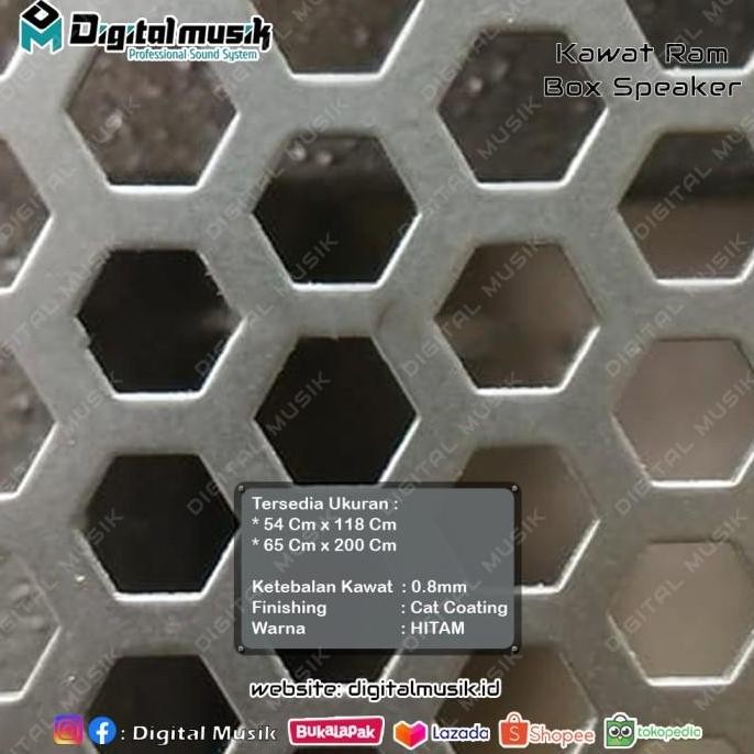 Grill Kawat Ram Box Speaker - Tutup Kawat Import Tebal Anti Karat