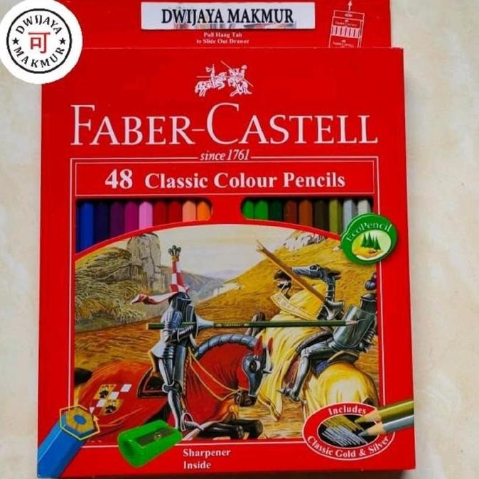

Faber Castell Classic Colour Pencils 48 Warna + Rautan | Pensil Warna Kualitas Bagus