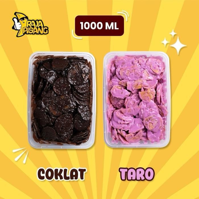 

Rkm (Beli 1 Gratis 1) Keripik Coklat Lumer 1000 Ml | Keripik Pisang Coklat Cemilan Termurah By Raja Pisang