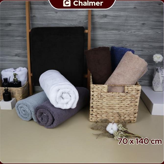 HANDUK MANDI HOTEL CHALMER 70 X 140 CM HANDUK HOTEL PREMIUM TEBAL